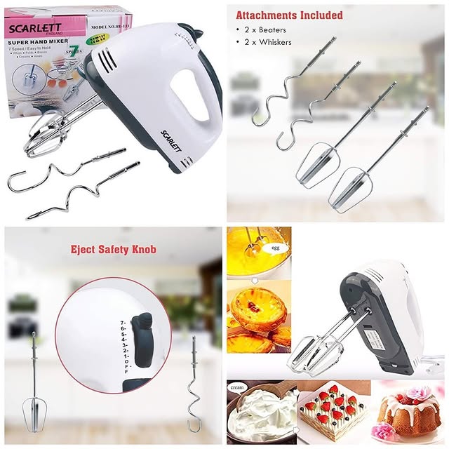 Scarlet 7 Speeds Electric Hand Beater-FlyingCart.pk