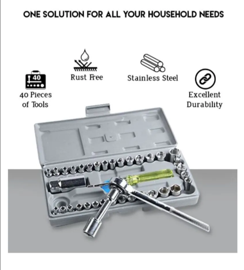 Aiwa Tool Kit 40in1 Screw Driver Set- Flyingcart.pk