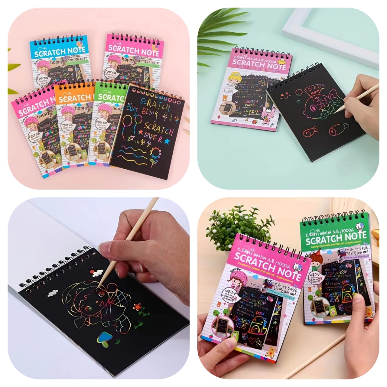 Scratch Art Notebooks for Kids-FlyingCart.pk