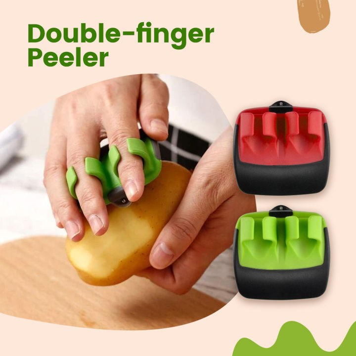 Stainless Steel Finger Grip Vegetable Peeler-FlyingCart.pk