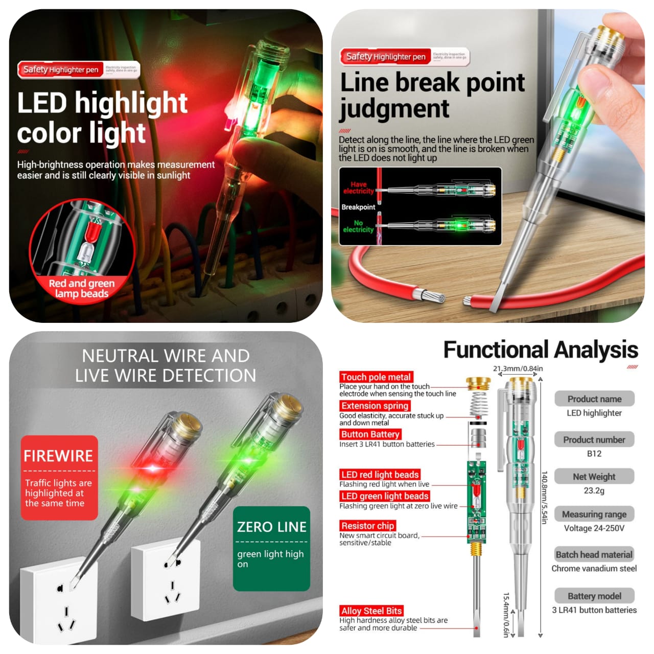 Intelligent Non-Contact Voltage Tester Pen-FlyingCart.pk