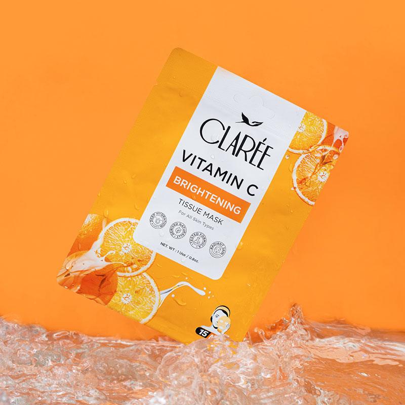 CLAREE Vitamin C Brightening Tissue Mask - FlyingCart.pk