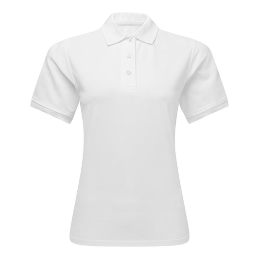 White Classy Soft Polo Shirts for Women - FlyingCart.pk