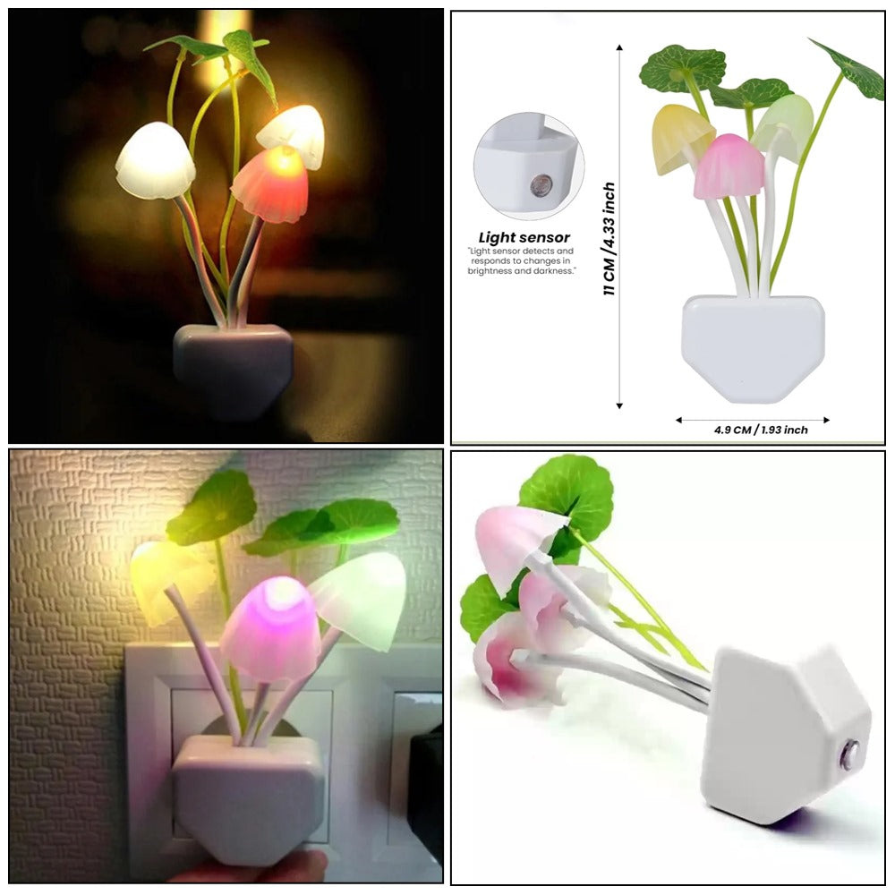 LED Mushroom Night Light with Dimming Sensor -FlyingCart.pk