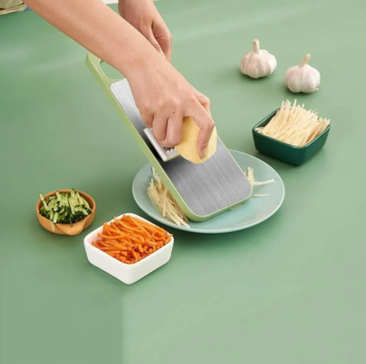 Vegetable Stainless Steel Slicer Cutter 5 In 1 - FlyingCart.pk