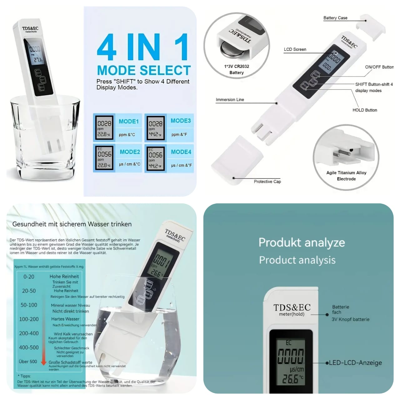 TDS Meter Digital Water Purity Tester-FlyingCart.pk