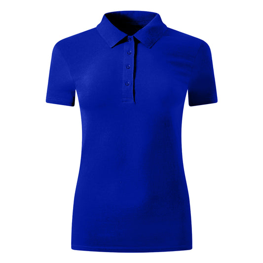 Royal Blue Classy Soft Polo Shirts for Women - FlyingCart.pk