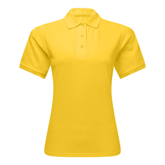 Yellow Classy Soft Polo Shirts for Women - FlyingCart.pk