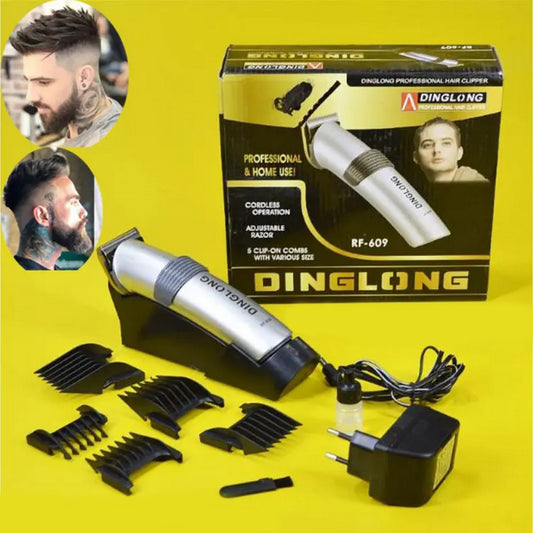Dinglong RF-609 Shaving Machine, Rechargeable Hair and Beard Trimmer - FlyingCart.pk