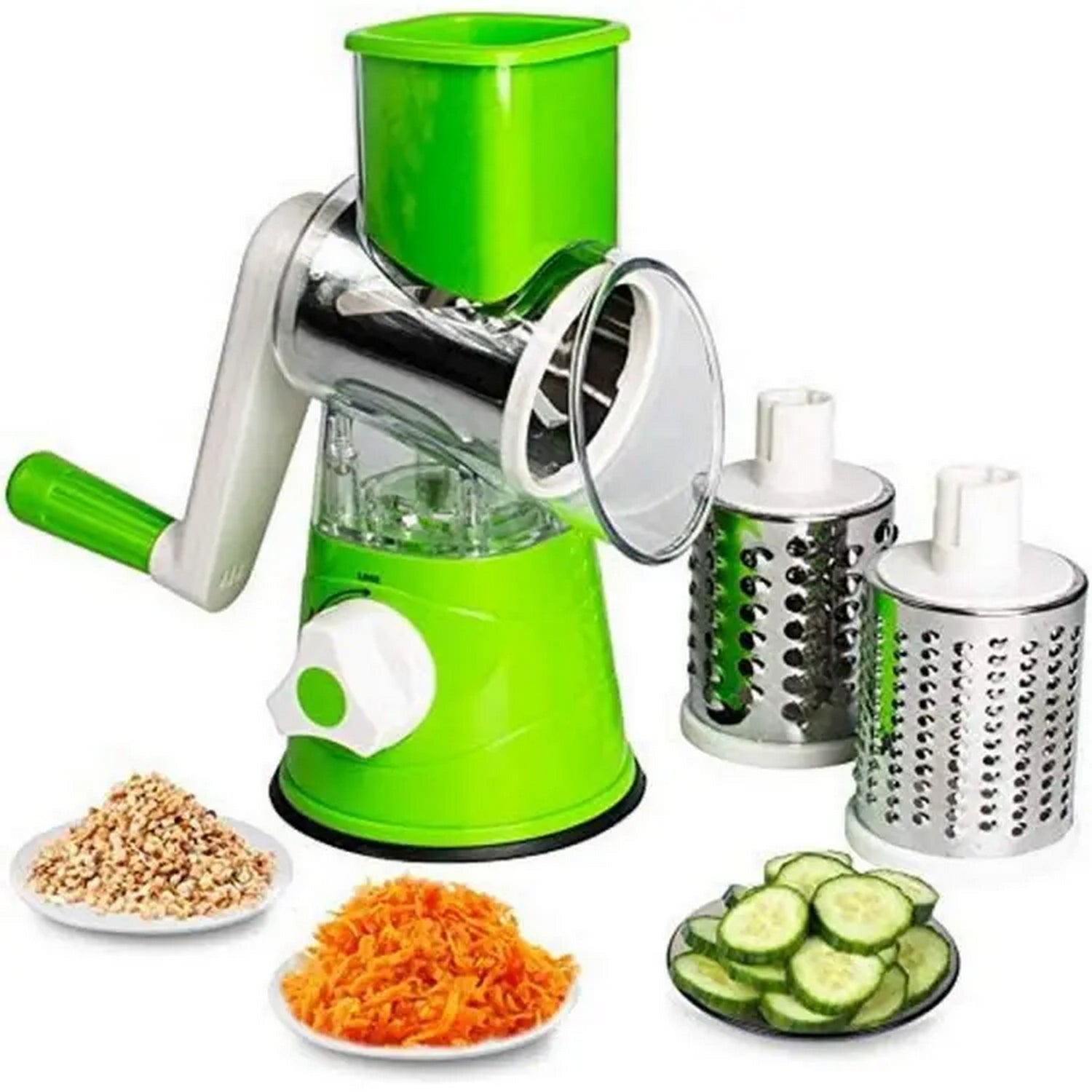 Hand Operated Grater Stainless Steel With Blades (3 In 1) - FlyingCart.pk