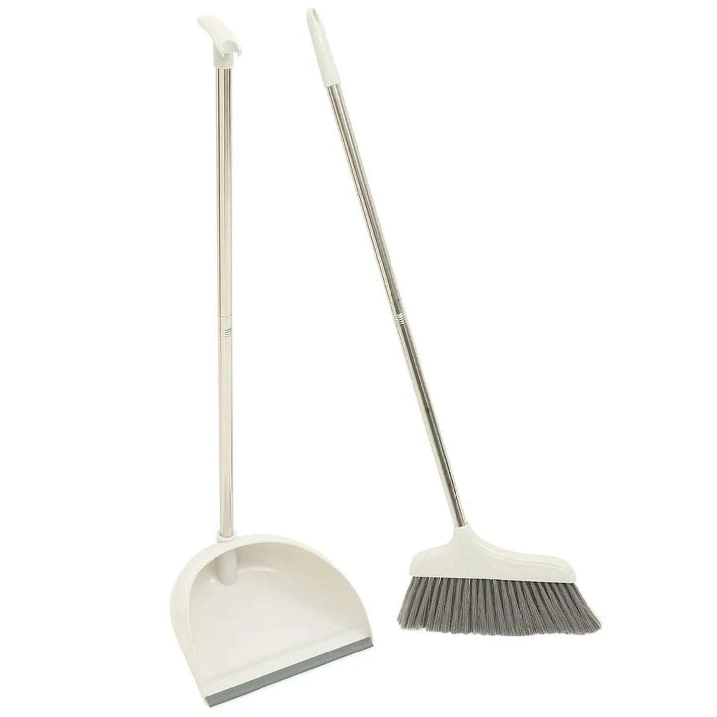 Wooden Broom Brush and Dustpan Set Quickie Stand - FlyingCart.pk
