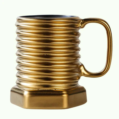 3D Screw Shape Ceramic Cool Coffee Mug - Flyingcart.pk