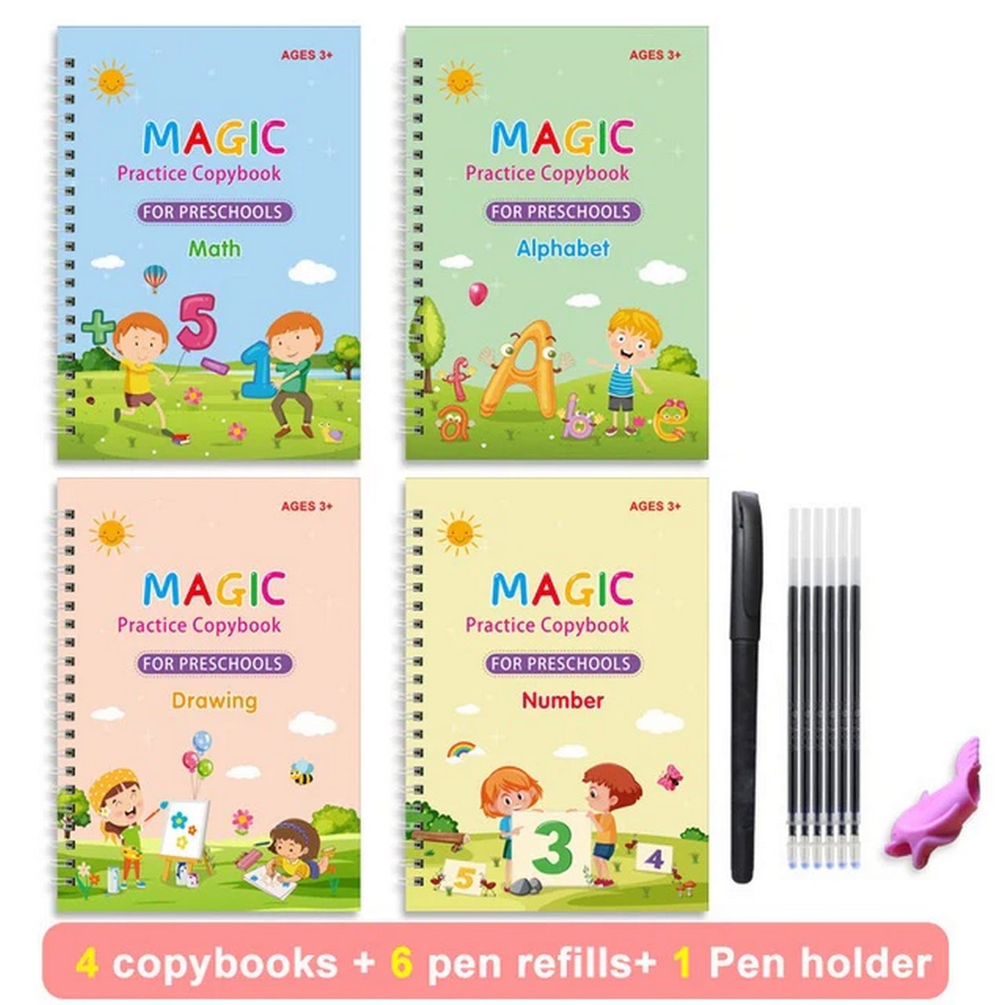 Magic Reusable Calligraphy Copybook for Kids - FlyingCart.pk