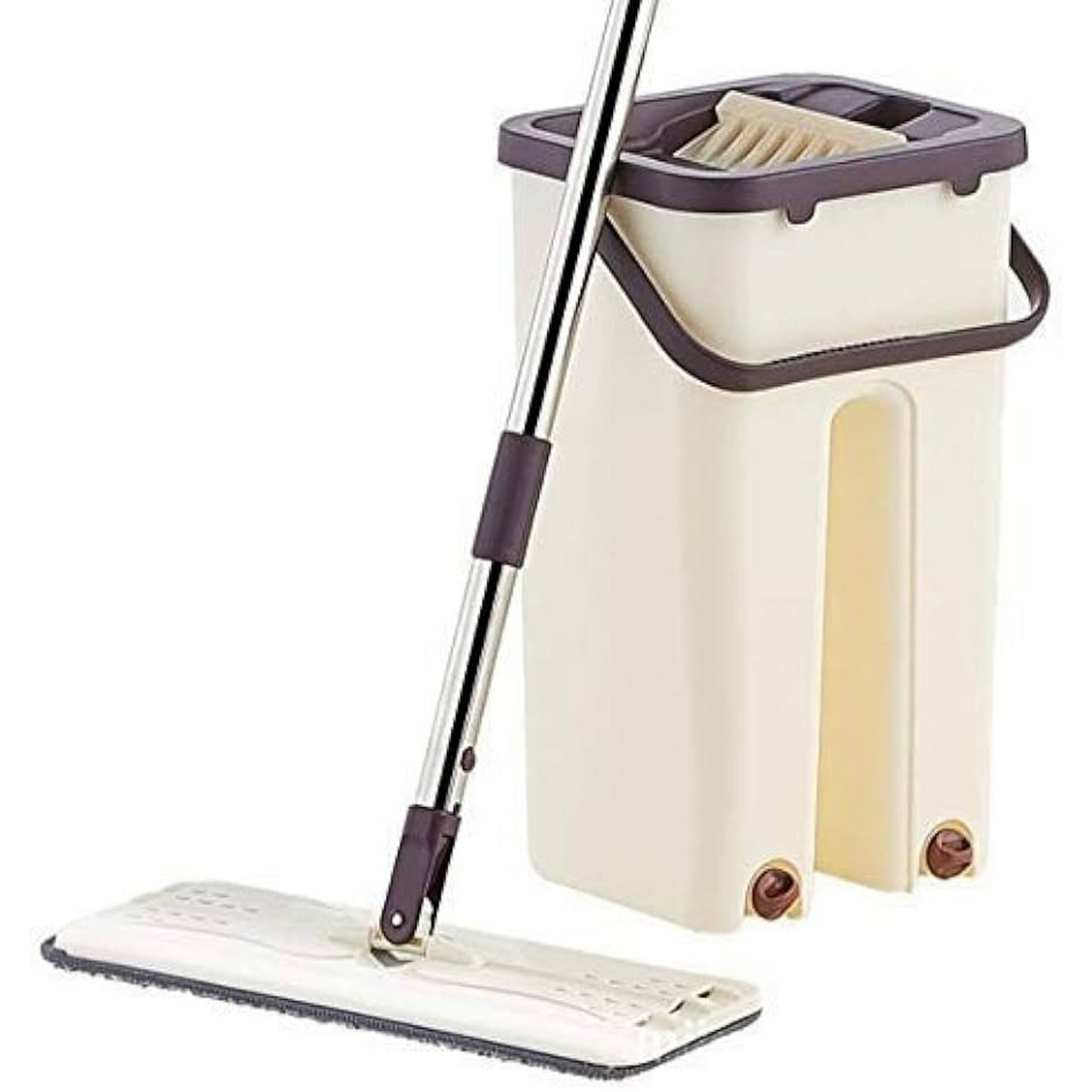 Self-Wash Squeeze Dry Flat Mop Bucket 360° 2 in 1 - FlyingCart.pk