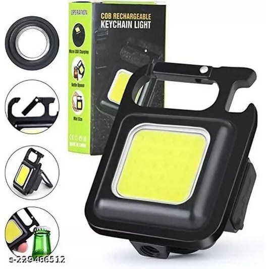 Portable Mini Rechargeable COB Keychain Light - FlyingCart.pk