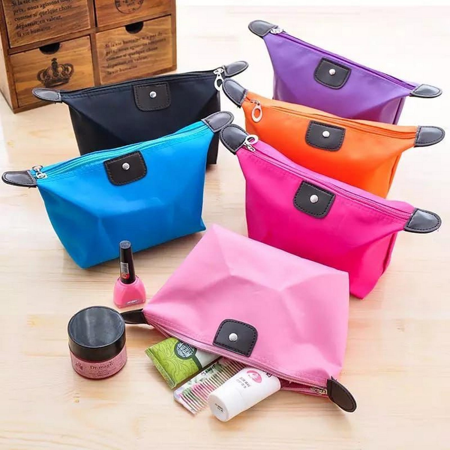 Makeup Bag Waterproof Travel Cosmetic Pouch - FlyingCart.pk