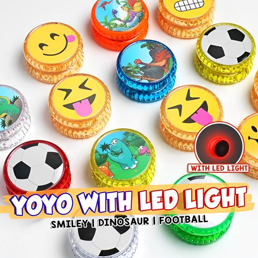 Led Yoyo Toy With Flashing Light (Multicolor) - FlyingCart.pk