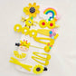 Flower And Animal Pony Clip Set (14 Pcs) - FlyingCart.pk