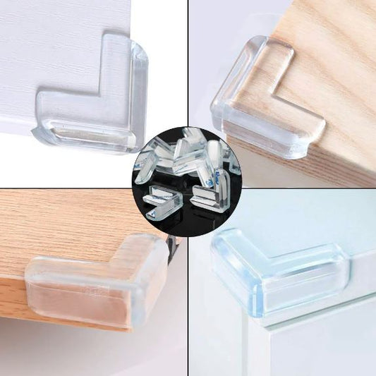 4 Pcs Silicone Table Corner Edge Protector Covers- FlyingCart.pk