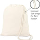 Cotton Canvas Drawstring Backpack Bags OR Printable Draw String Bags-FlyingCart.pk