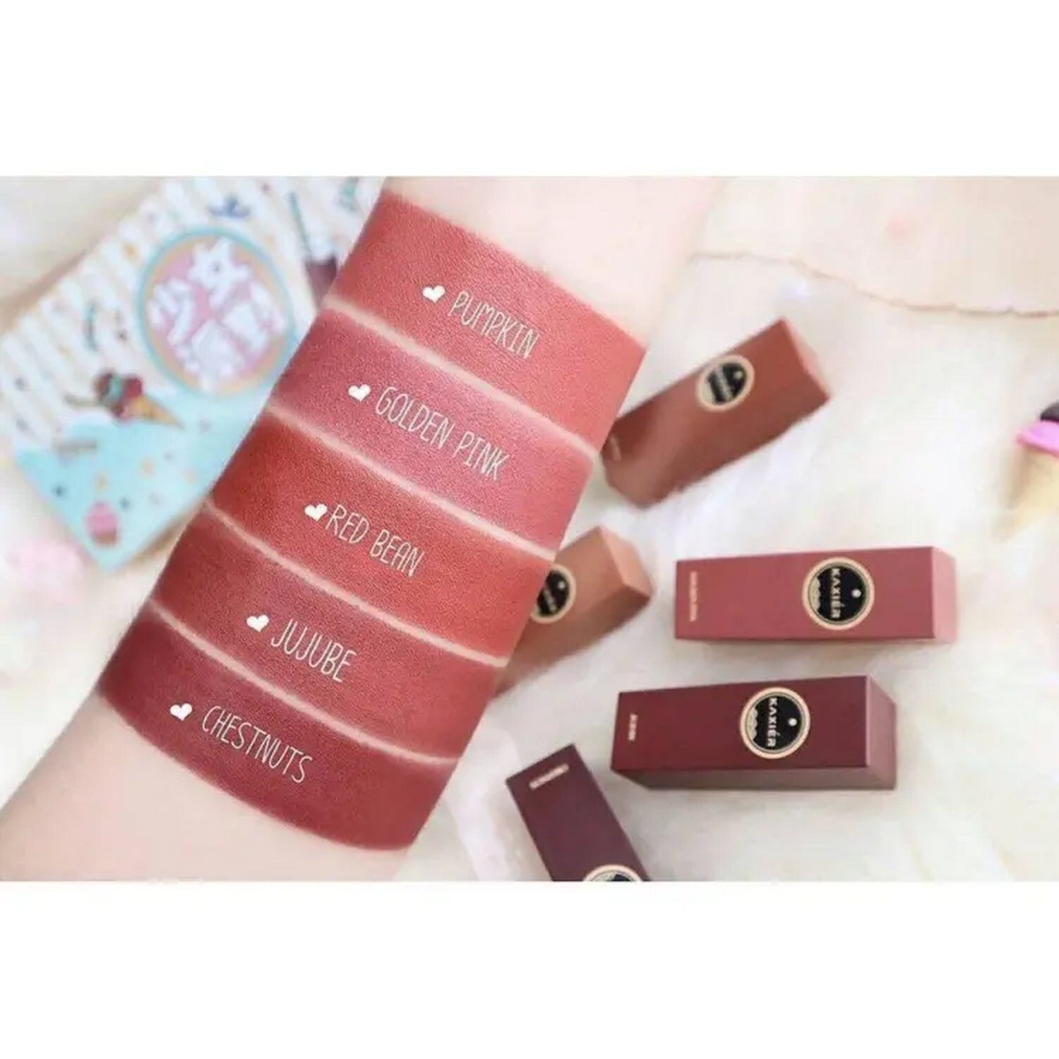 KAXIER Matte Lipstick 5 Pcs Set