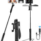 4 in 1  Selfie Stick With Bluetooth Remote and Led- FlyingCart.pk