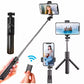 4 in 1  Selfie Stick With Bluetooth Remote and Led