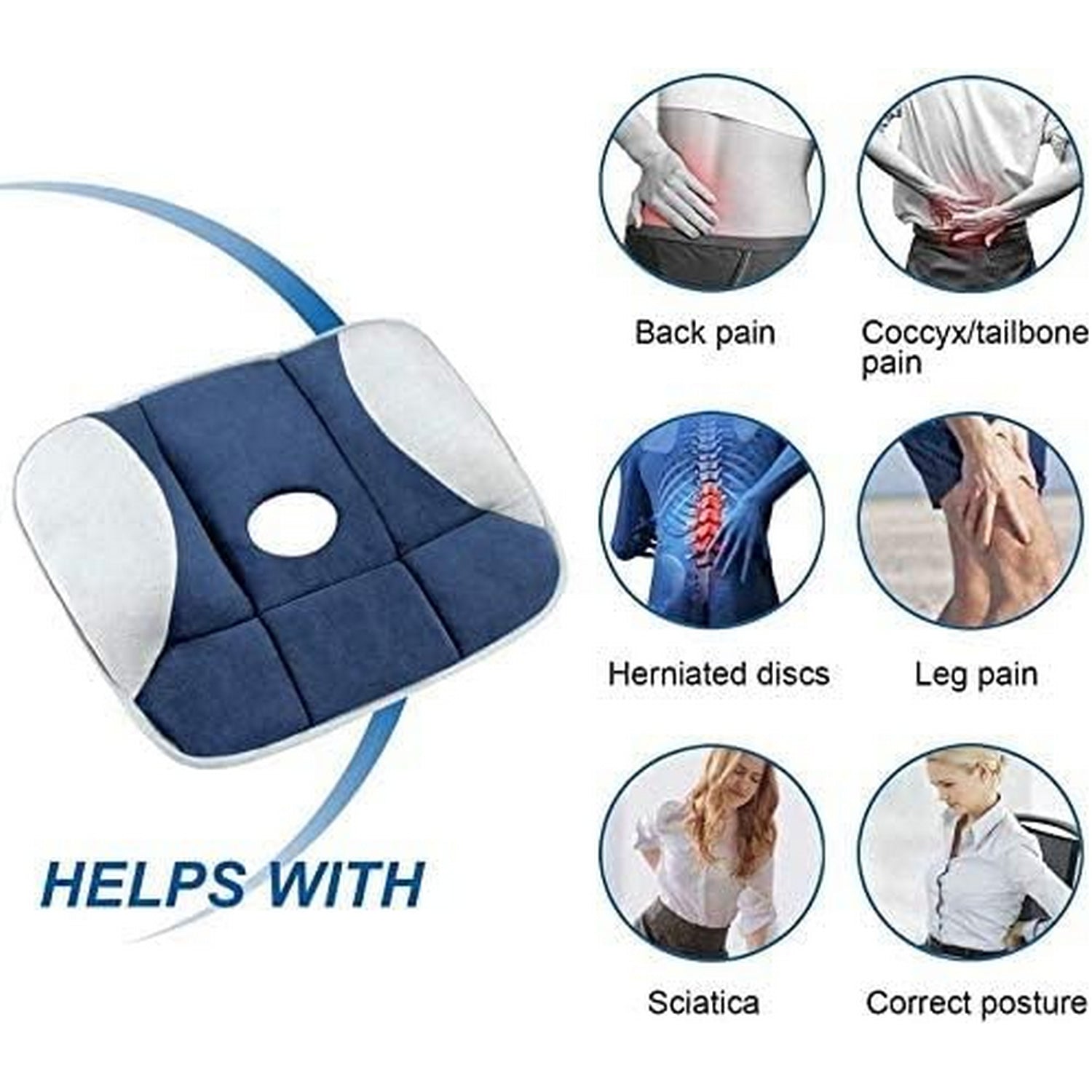 Pure Posture Seat Cushion - FlyingCart.pk