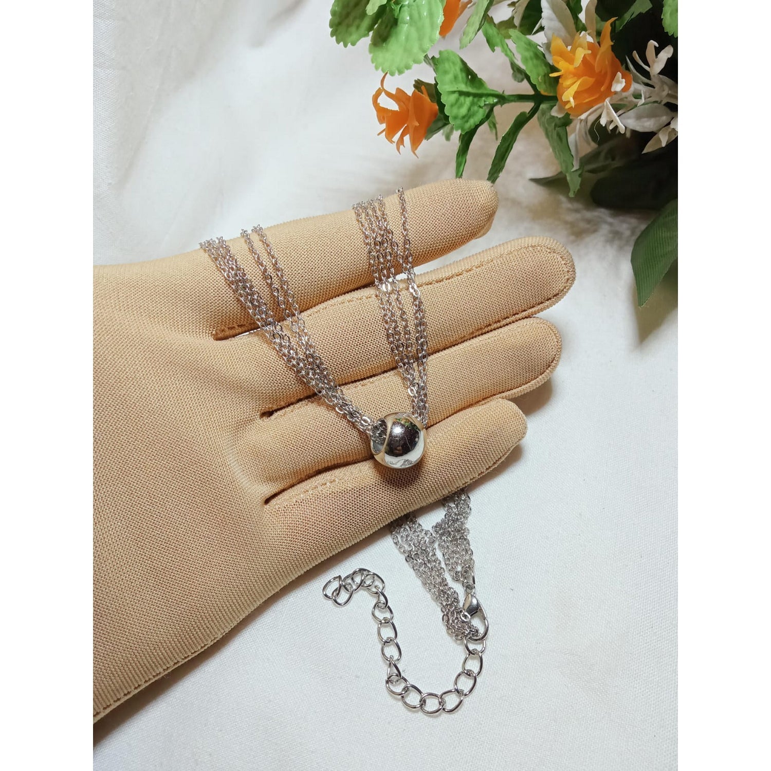 Steel Ball Neck Chain - FlyingCart.pk