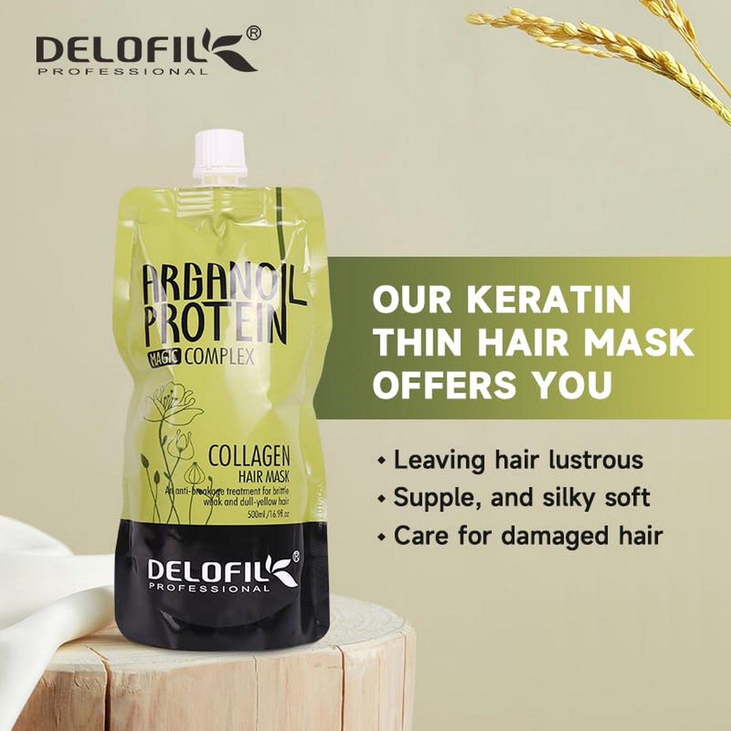 DELOFIL Professional Collagen Hair Mask 500ml - FlyingCart.pk