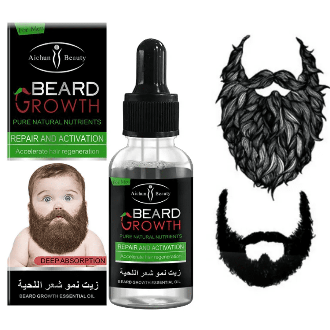 Beard Growth Oil 30ml-FlyingCart.pk