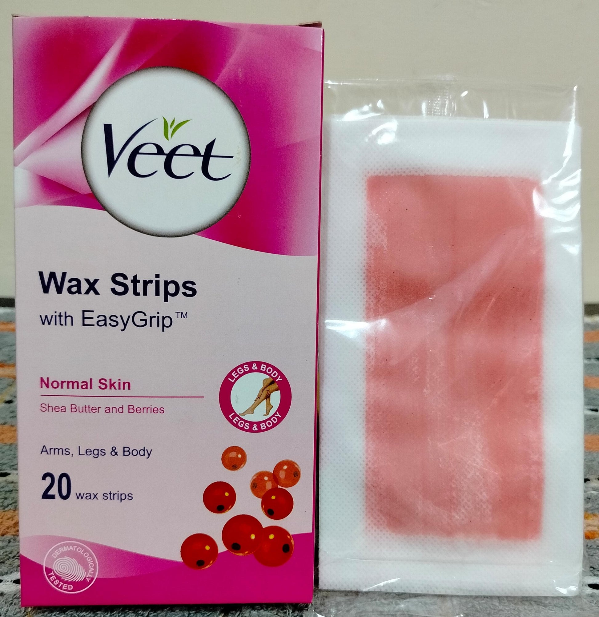 Veet Full Body Waxing Strips for Normal Skin 20 Strips-FlyingCart.pk