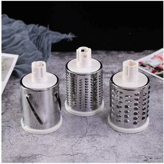 Hand Operated Grater Stainless Steel With Blades (3 In 1) - FlyingCart.pk