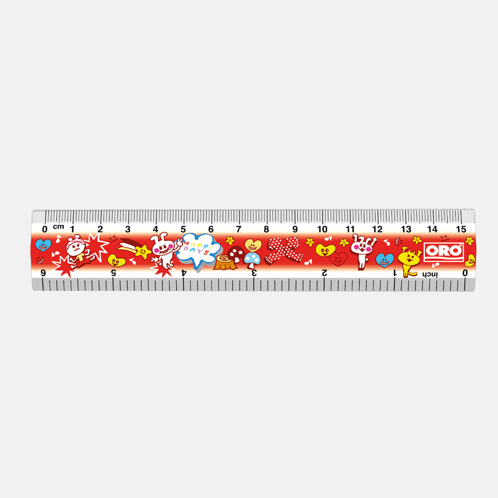 6 Inch Ruler Multi Color - FlyingCart.pk