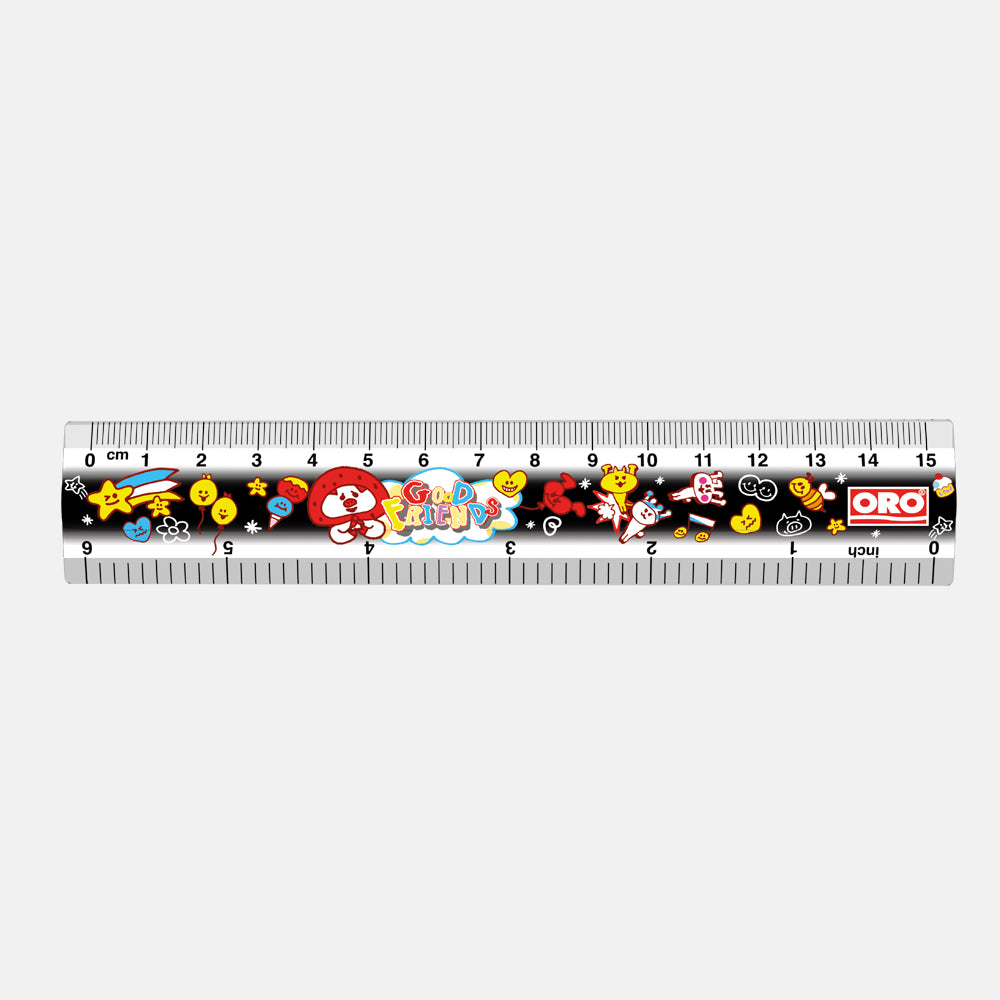 Transparent Plastic Straight Ruler, For School, Size: 6inch at Rs