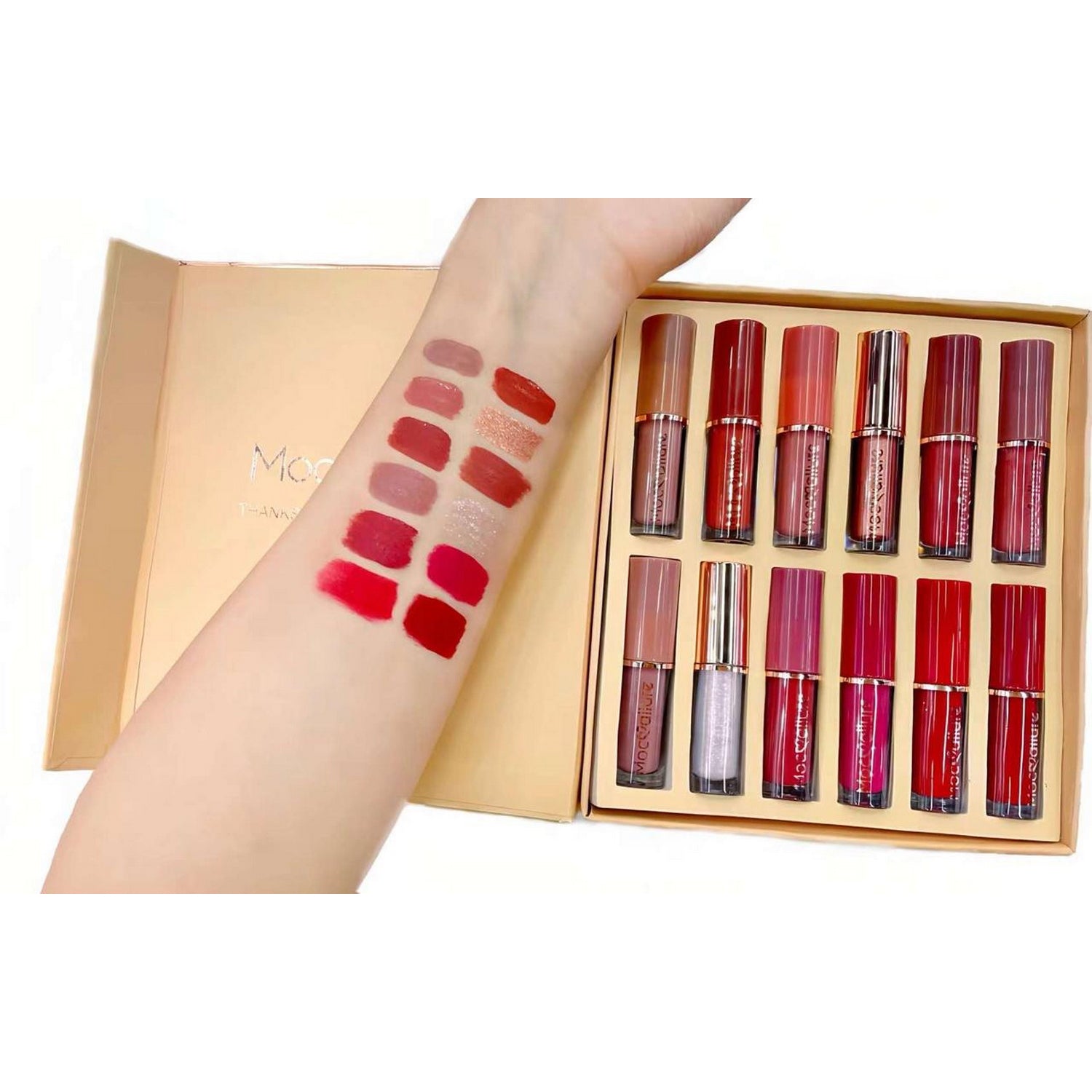 Lipgloss Set Hydrating, Long Lasting Gloss For Stunning Lips (Pack Of 12) - FlyingCart.pk