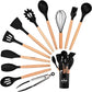 Silicone Wooden Spoon Set 12 Pcs - FlyingCart.pk