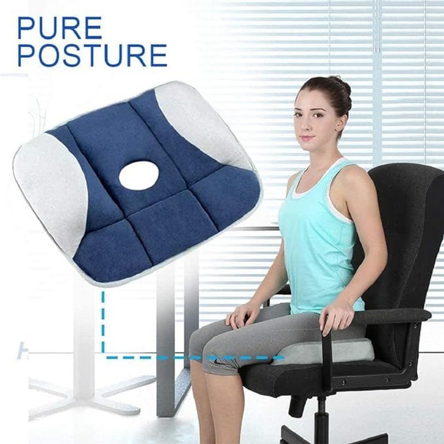 Pure Posture Seat Cushion - FlyingCart.pk