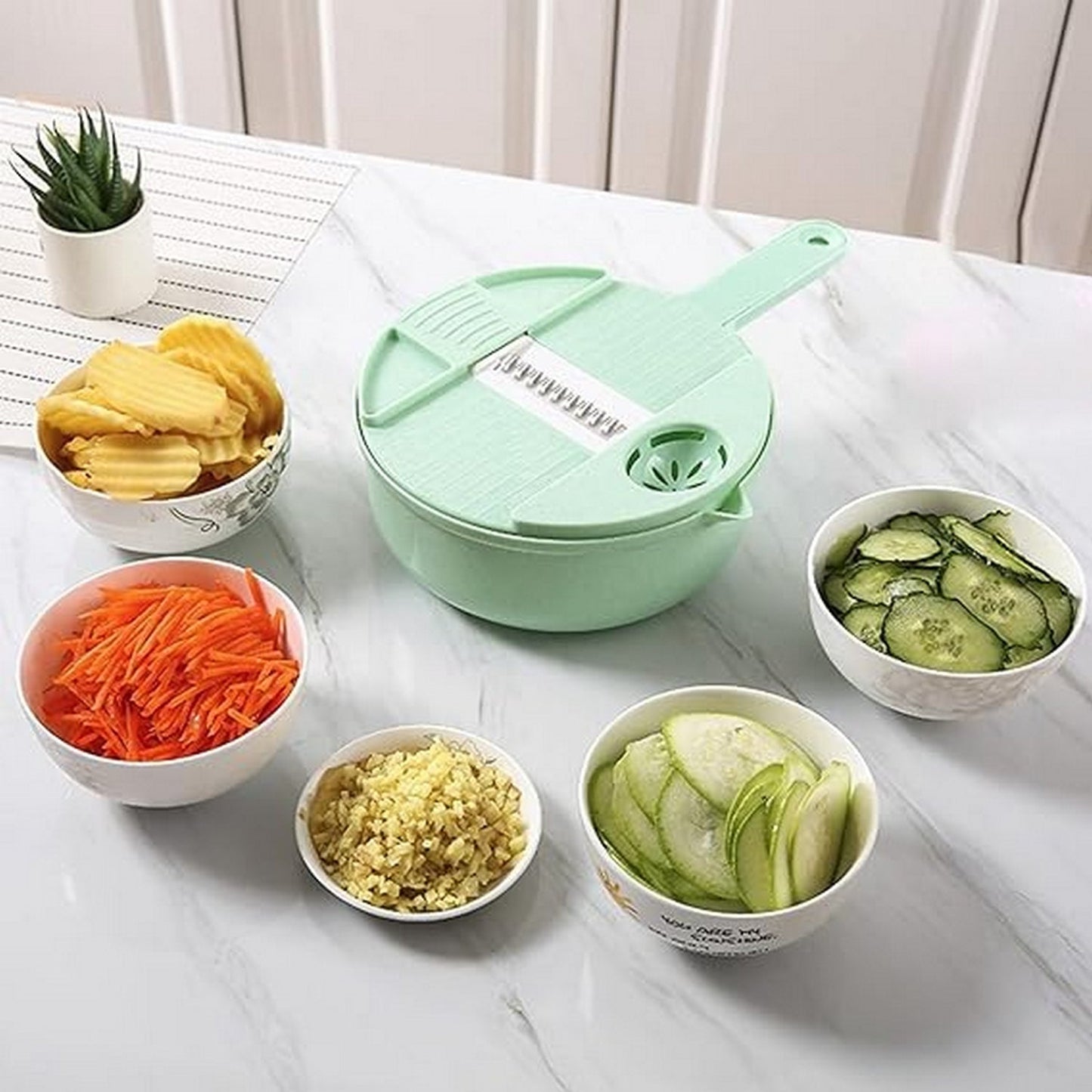 Manual Vegetable Chopper Kitchen Chopping Artifact Vegetable Slicer Food Chopper - FlyingCart.pk