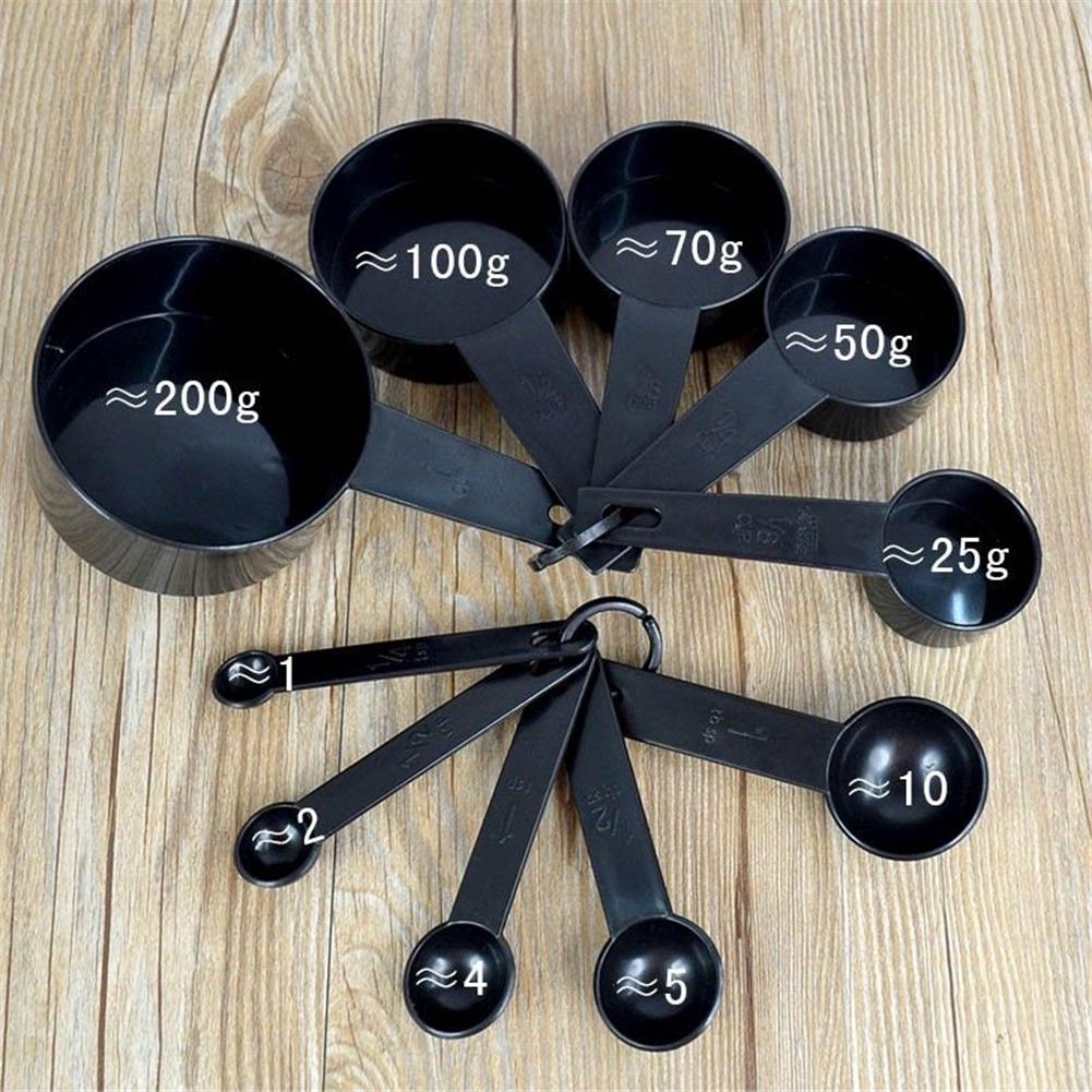 Measuring Spoon Black 10pcs Set - FlyingCart.pk