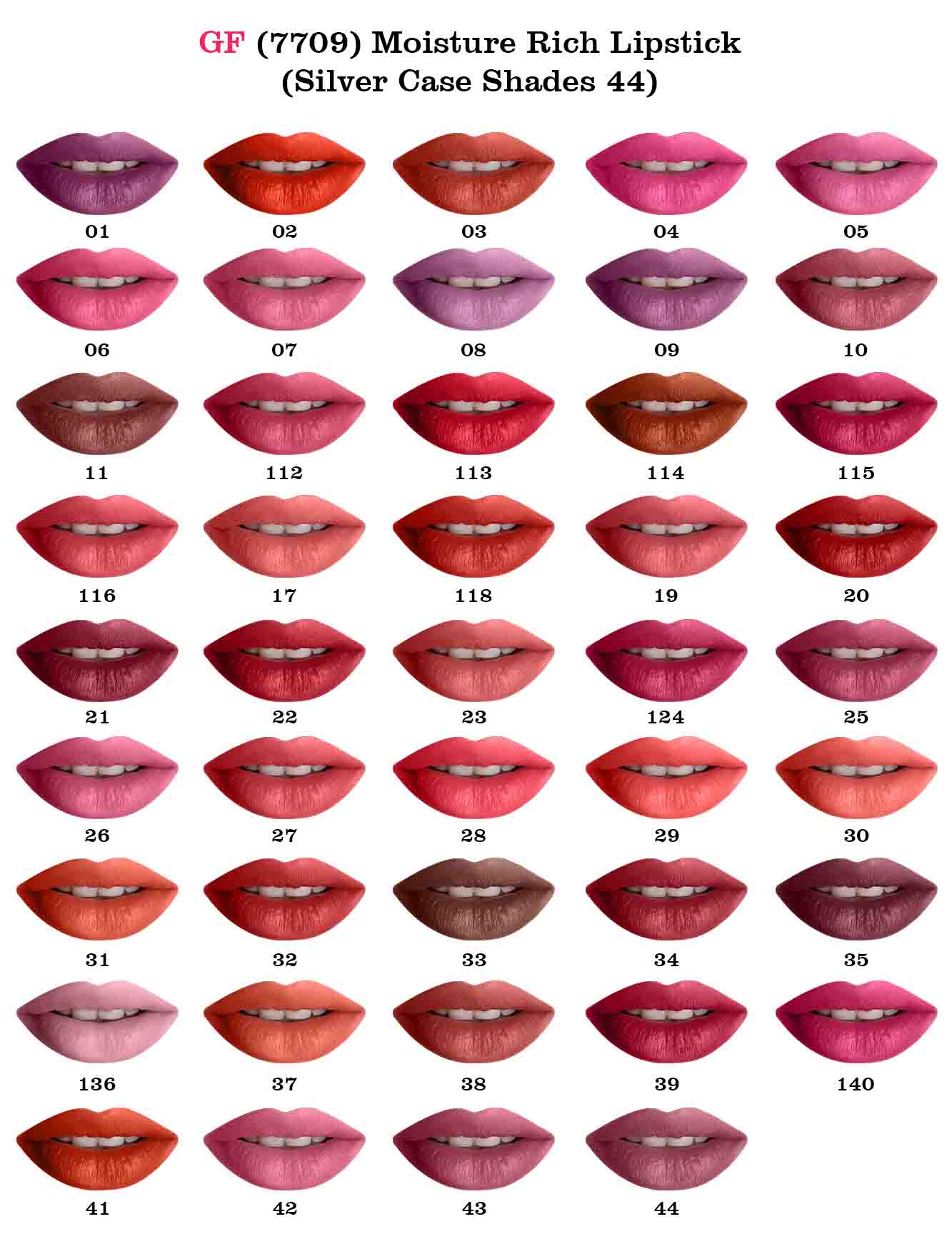 Glamorous Face Moisture Rich Lipstick (Silver Case) Shade-09-FlyingCart.pk