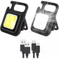 Portable Mini Rechargeable COB Keychain Light - FlyingCart.pk