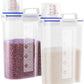 Plastic Airtight Food Storage Container with Measuring Cup - FlyingCart.pk