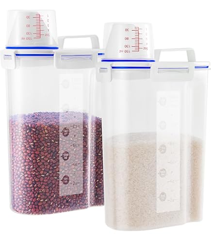 Plastic Airtight Food Storage Container with Measuring Cup - FlyingCart.pk