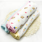 Cute Printed Soft Baby Face Towel Handkerchiefs Two Layers Wipe Towel (Pack Of 3) - FlyingCart.pk