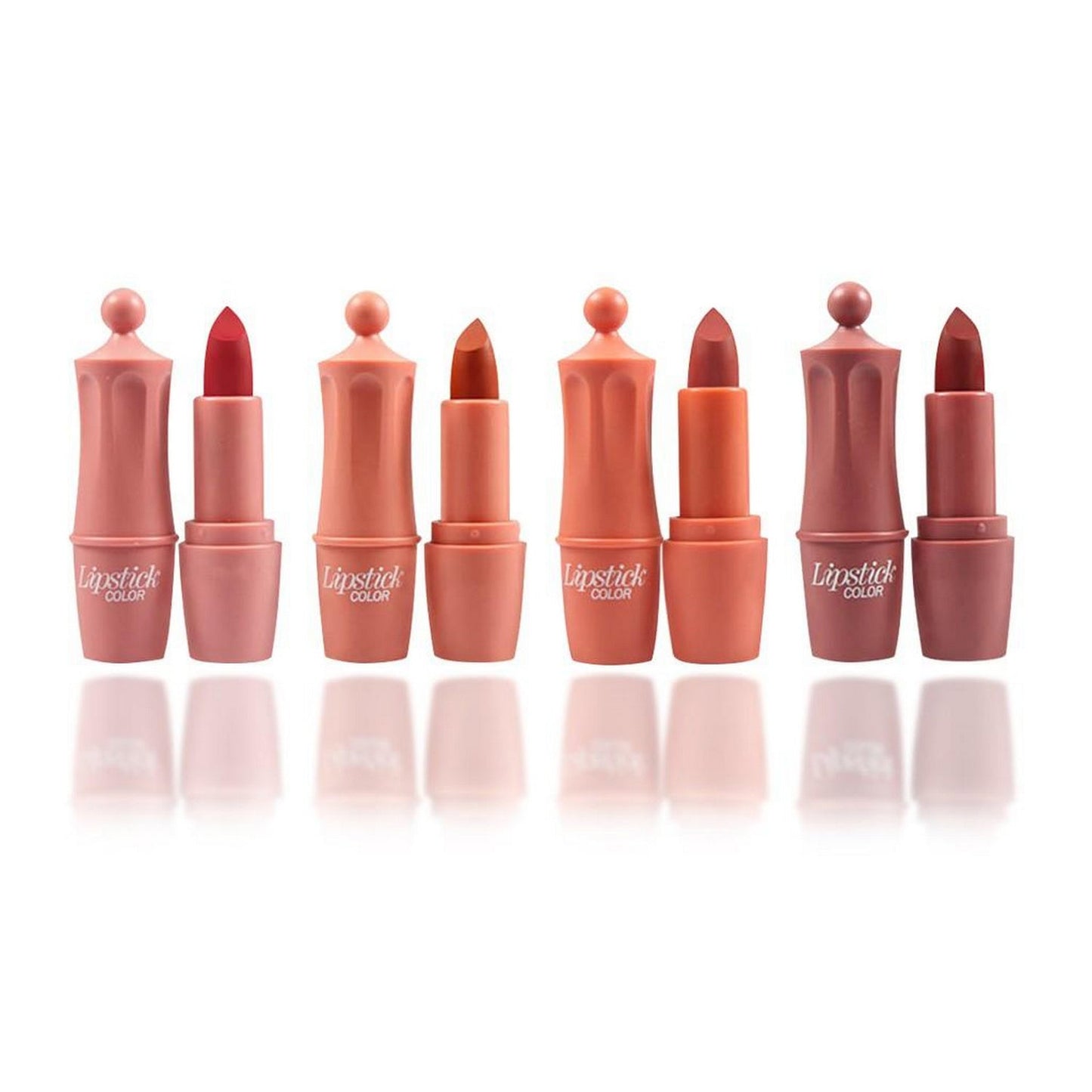 HENGFANG Velvet Matte Lipstick Set Not Easy To Fade Lip Makeup Cosmetic 3.5g x 4 - FlyingCart.pk