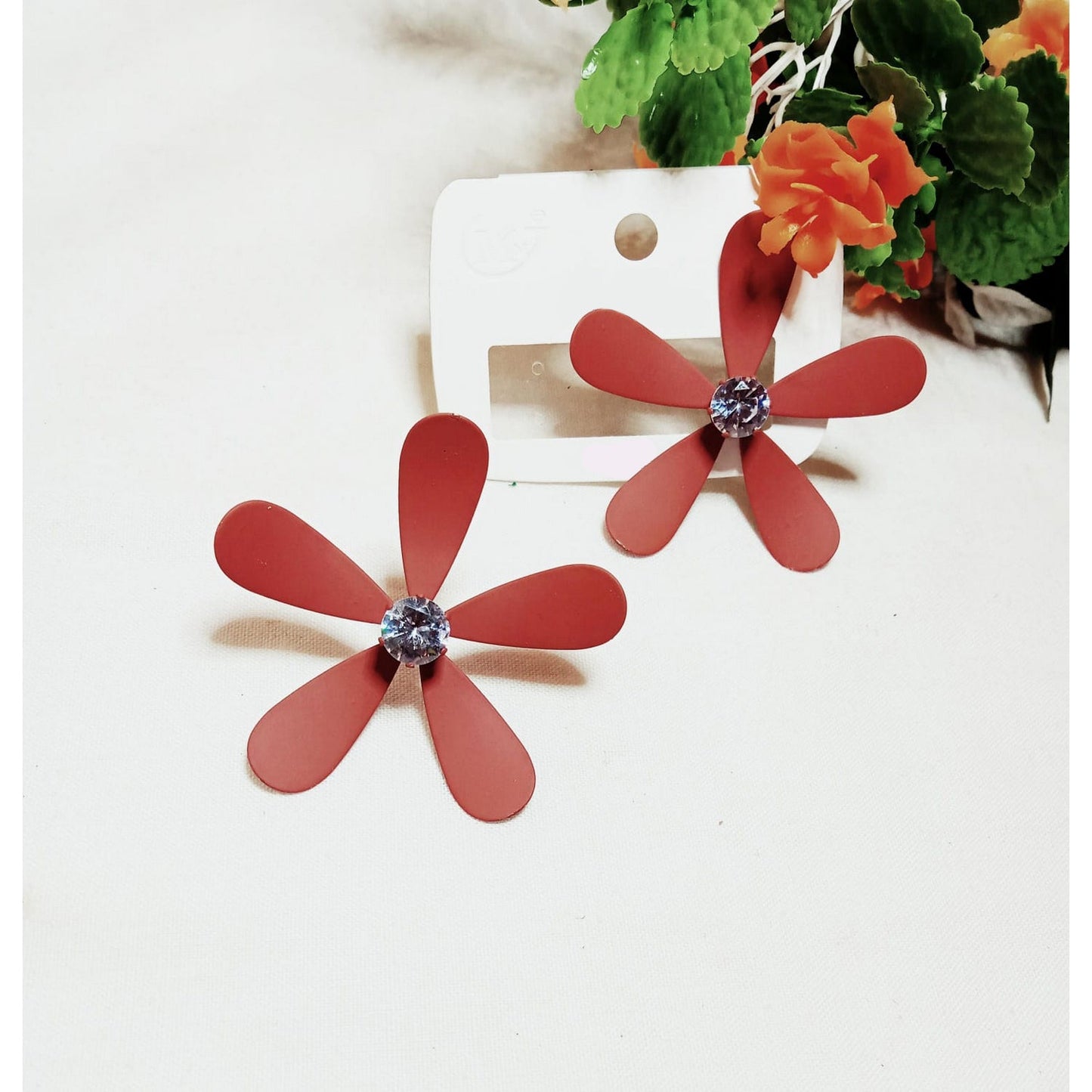 Fancy Beautiful Flowers Earrings Pack Of 2 (Each Set have 2 pair) - FlyingCart.pk