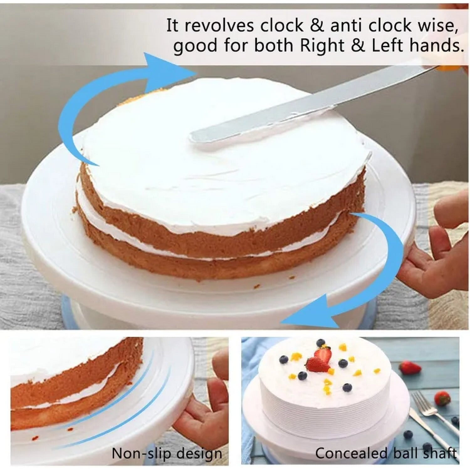 Cake Rotating Turn Table Cake Baking Decoration Tool - FlyingCart.pk