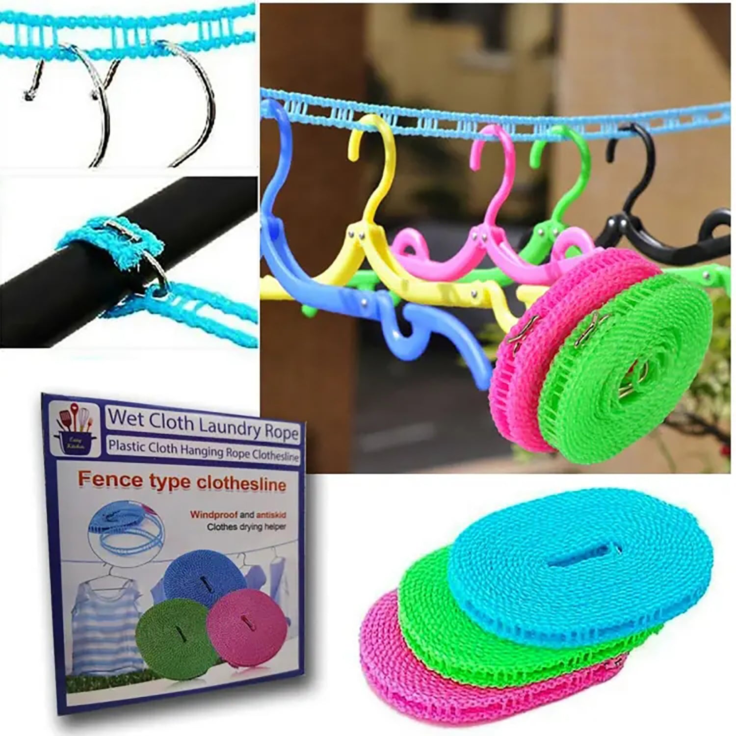 Cloth Hanging Rope 5 Meters - FlyingCart.pk