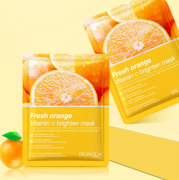 BIOAQUA Fresh Orange Vitamin C Brighten Face Sheet Mask